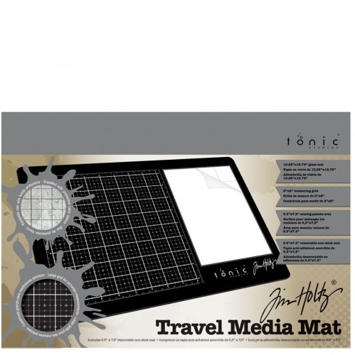 Travel glass media mat